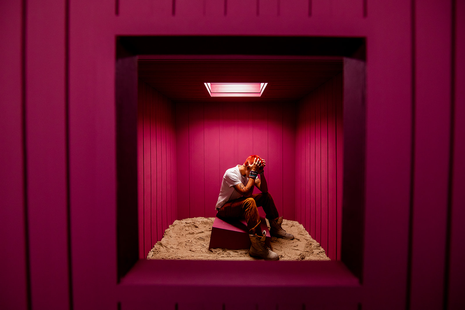 Fallen Pixel In Desert - Jada And David Parrish