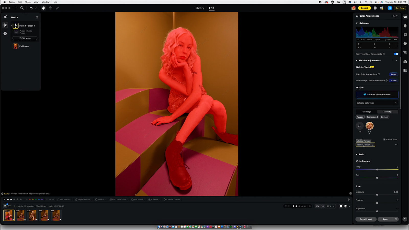 How We Edit an Entire Photoshoot in Minutes Using Evoto - Jada And David Parrish
