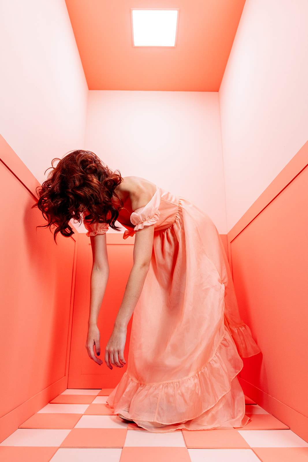 Monochromatic Pink Room Set Design and Conceptual Photoshoot - Jada And David Parrish
