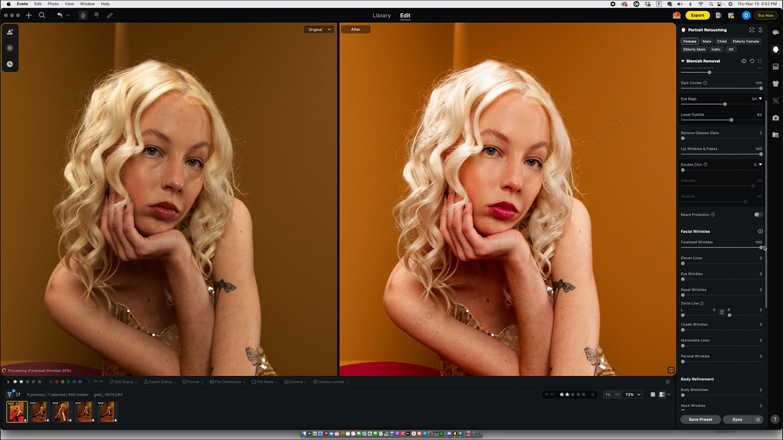 How We Edit an Entire Photoshoot in Minutes Using Evoto - Jada And David Parrish