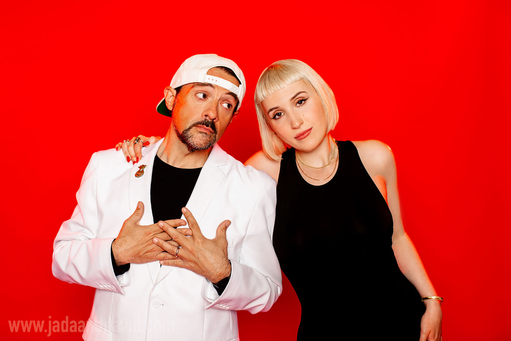 Kevin Smith and Harley Quinn Smith's Podcast  Cover Photoshoot - Jada And David Parrish