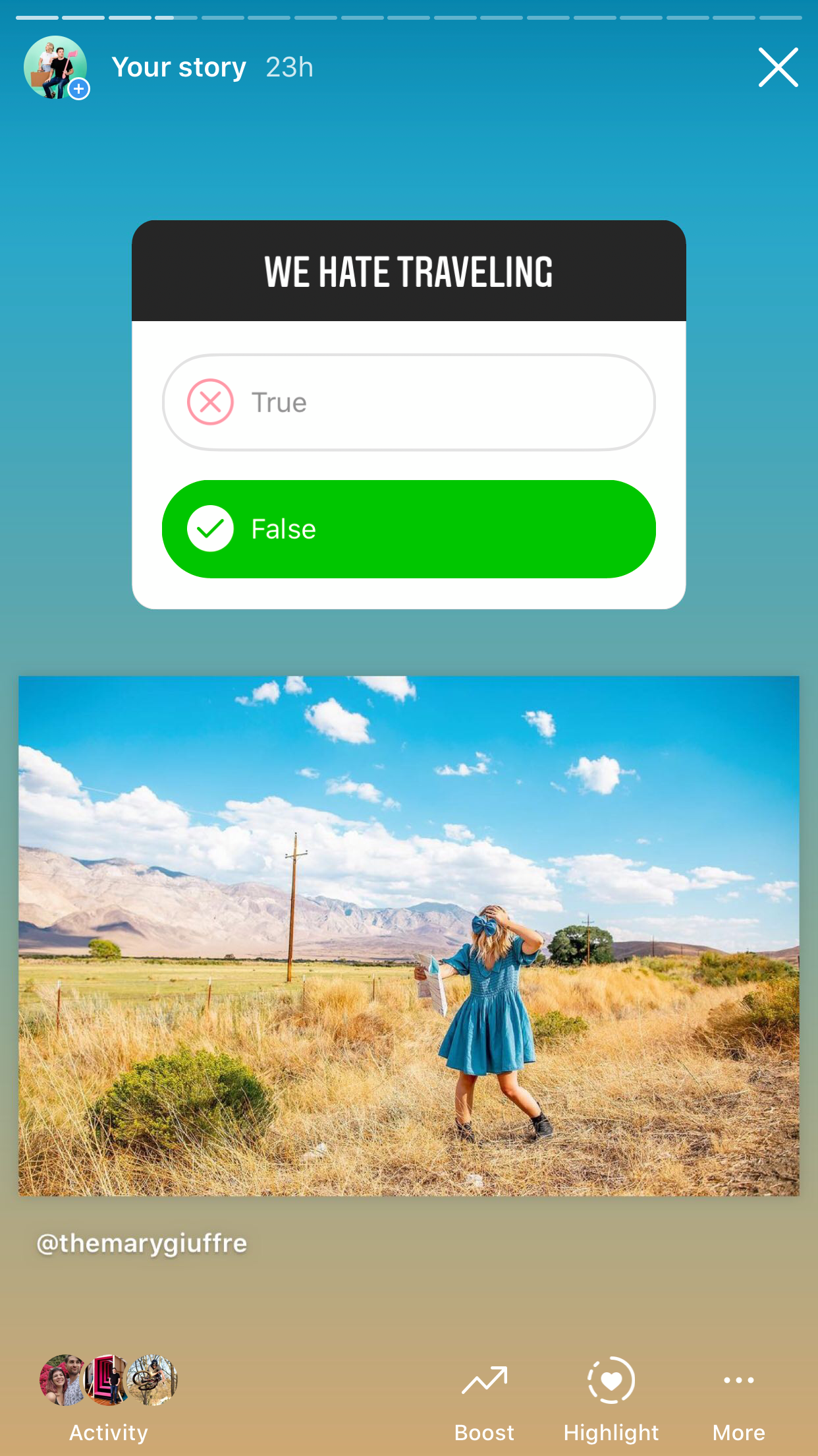 Instagram True or False Answers - Jada And David Parrish