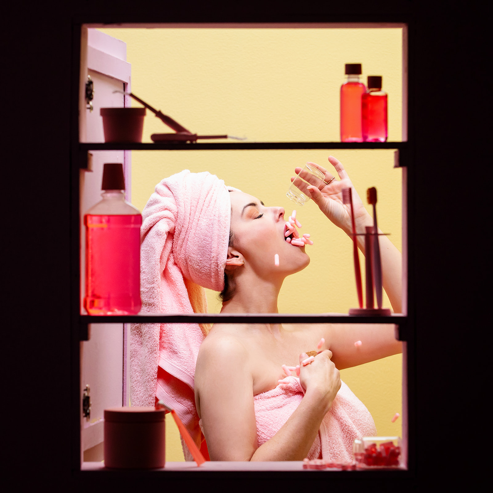 Marital Discord: A Bathroom Scene Conceptual Photo Shoot  - Jada And David Parrish