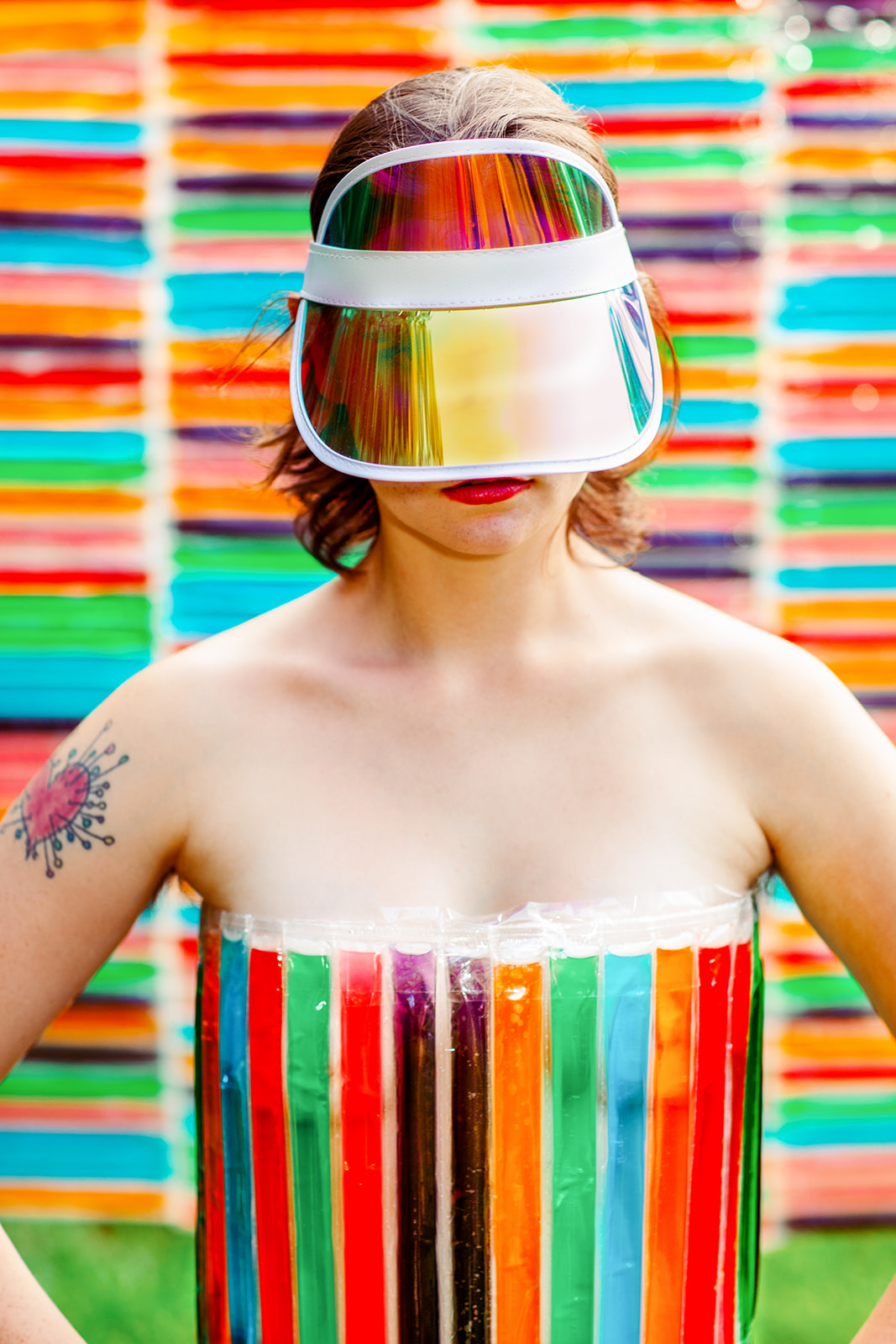 Creating a Colorful Photoshoot Backdrop Out of Popsicles - Jada And David Parrish