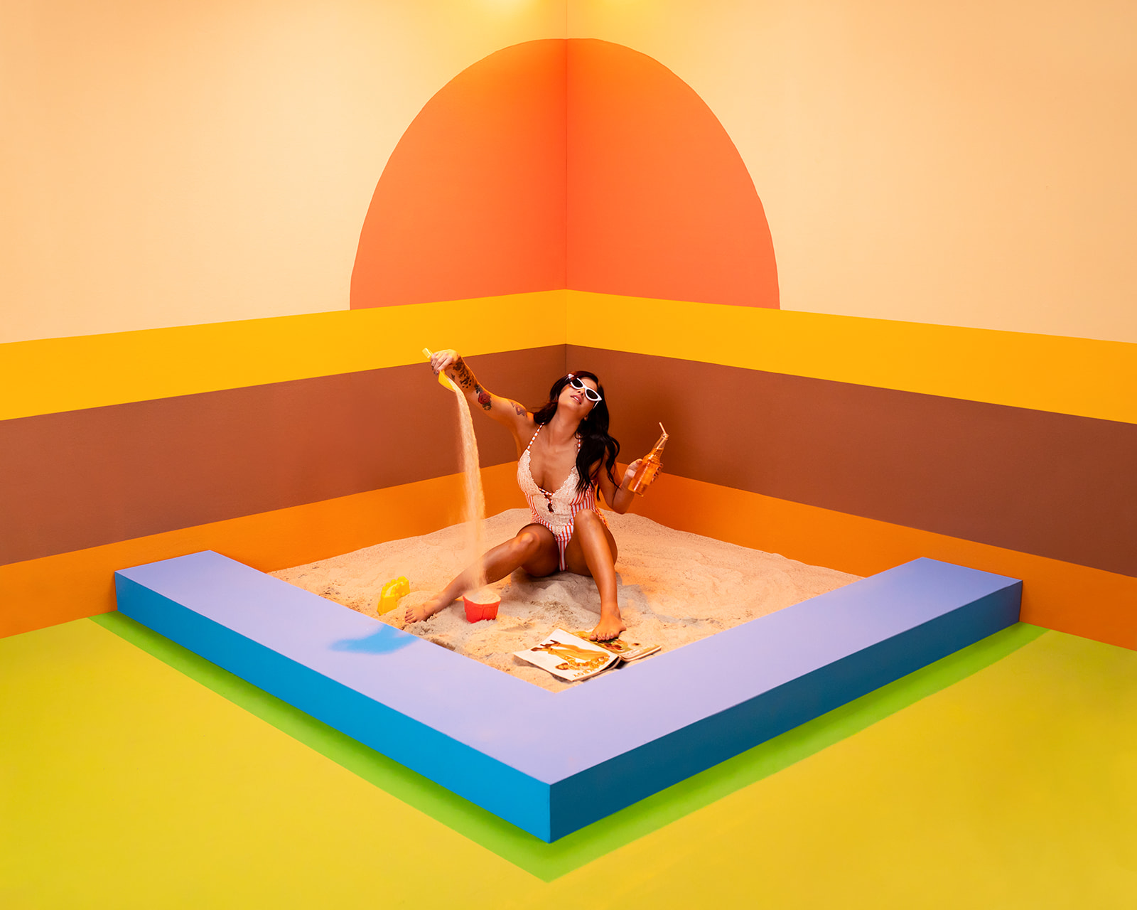 When the Beach Comes to the Studio: A Surreal Sandbox Set - Jada And David Parrish