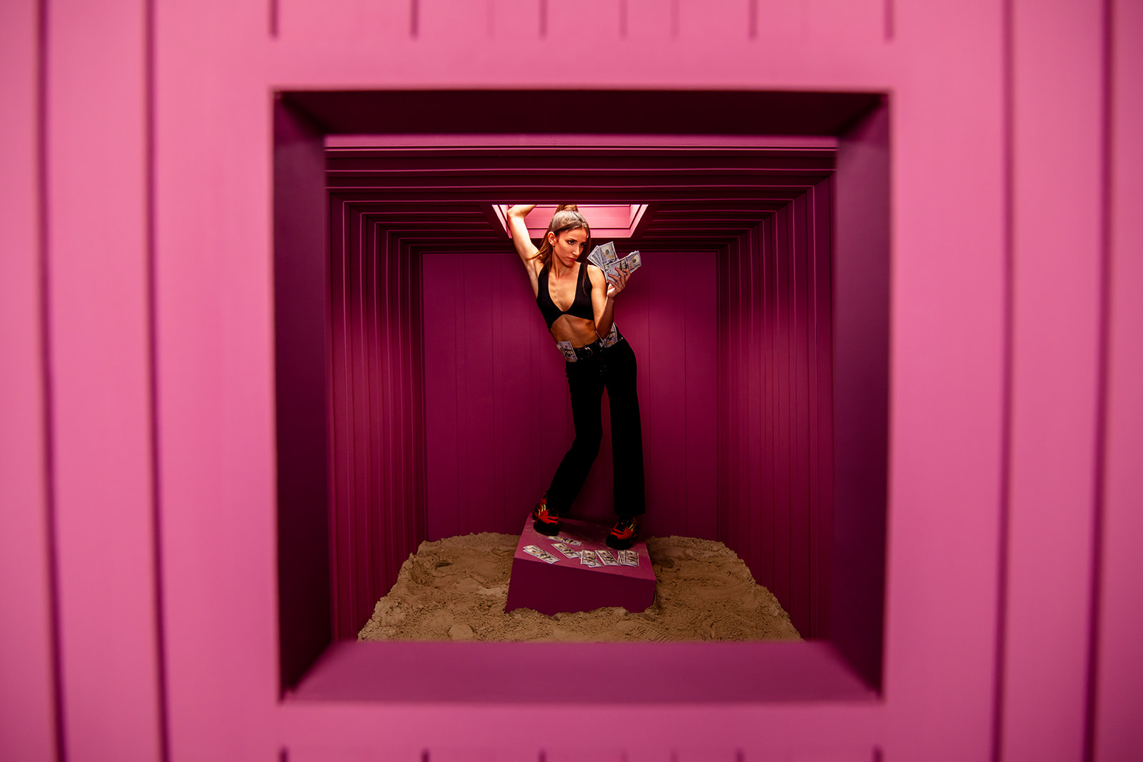 Fallen Pixel In Desert - Jada And David Parrish