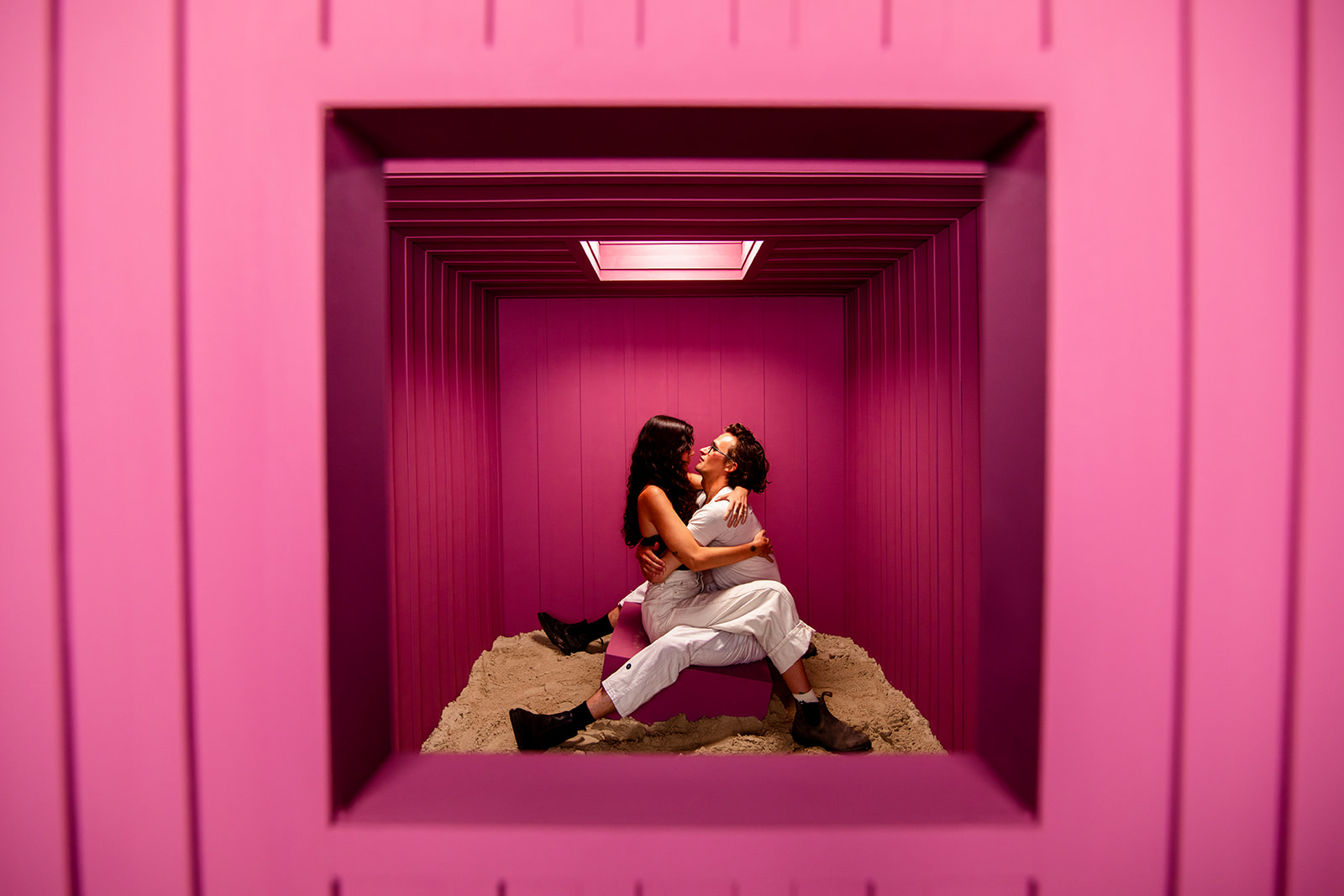 Fallen Pixel In Desert - Jada And David Parrish