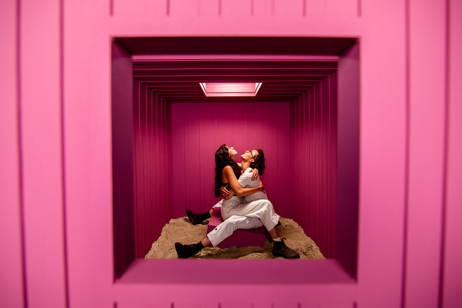 Fallen Pixel In Desert - Jada And David Parrish