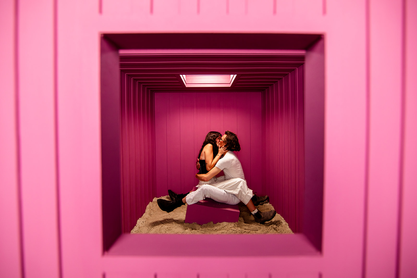 Fallen Pixel In Desert - Jada And David Parrish