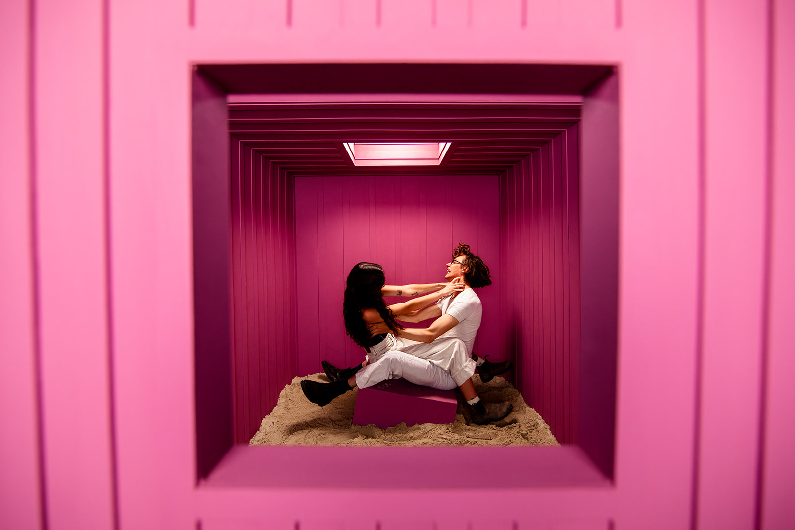 Fallen Pixel In Desert - Jada And David Parrish