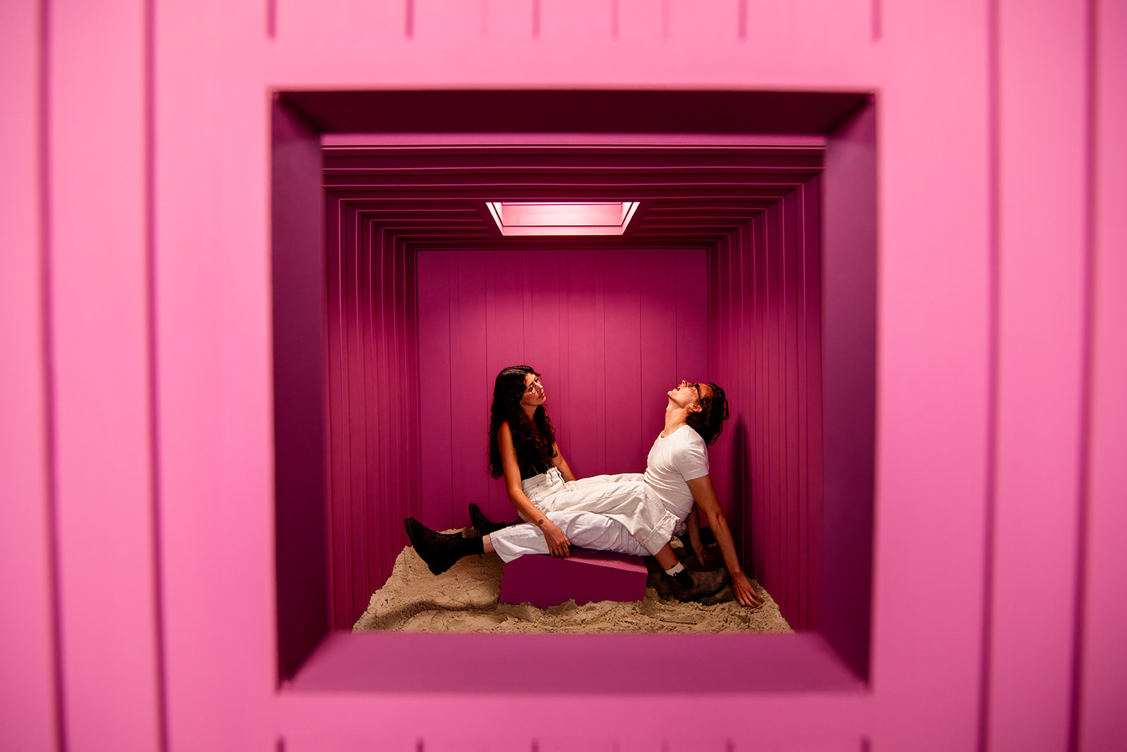 Fallen Pixel In Desert - Jada And David Parrish