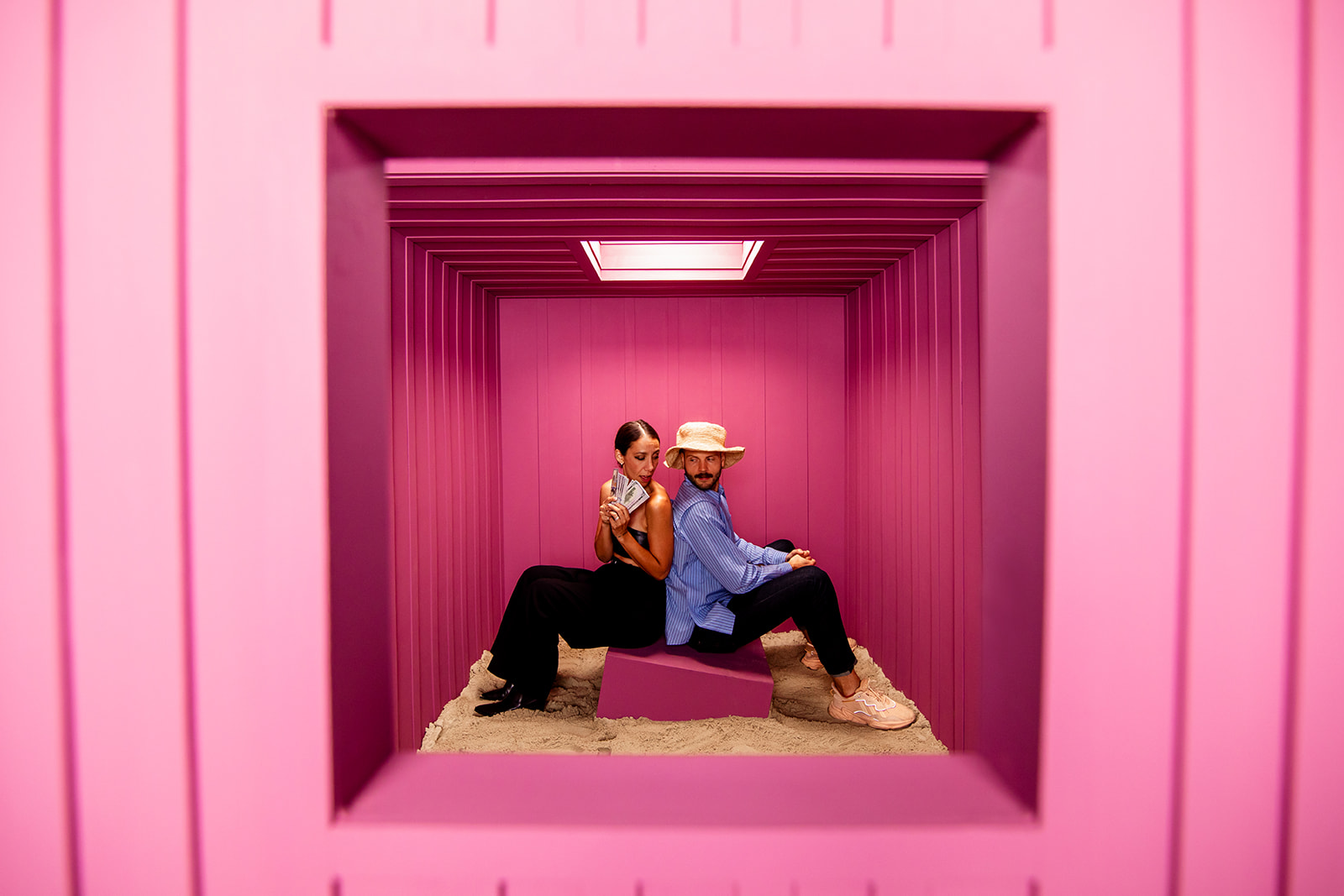 Fallen Pixel In Desert - Jada And David Parrish