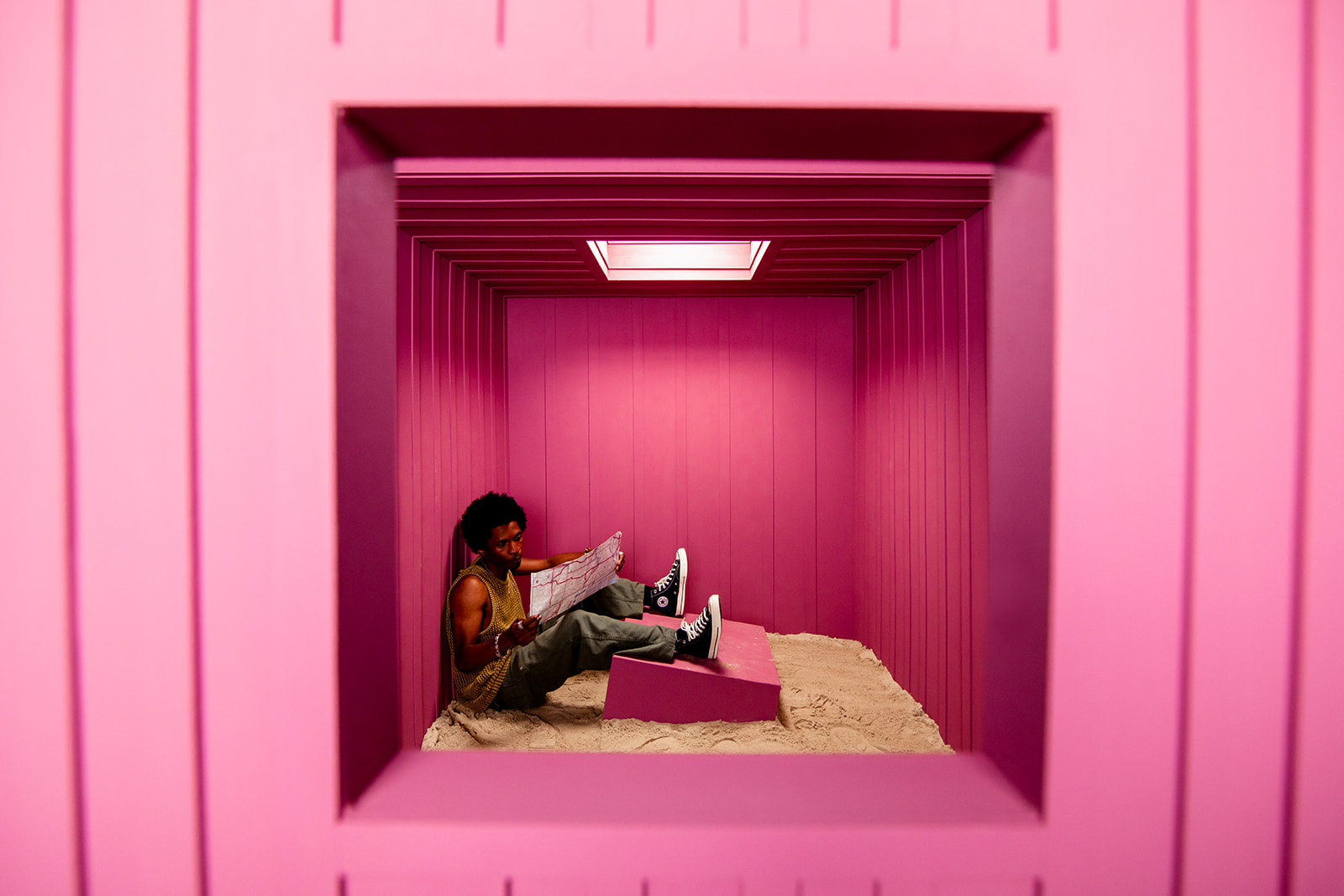 Fallen Pixel In Desert - Jada And David Parrish