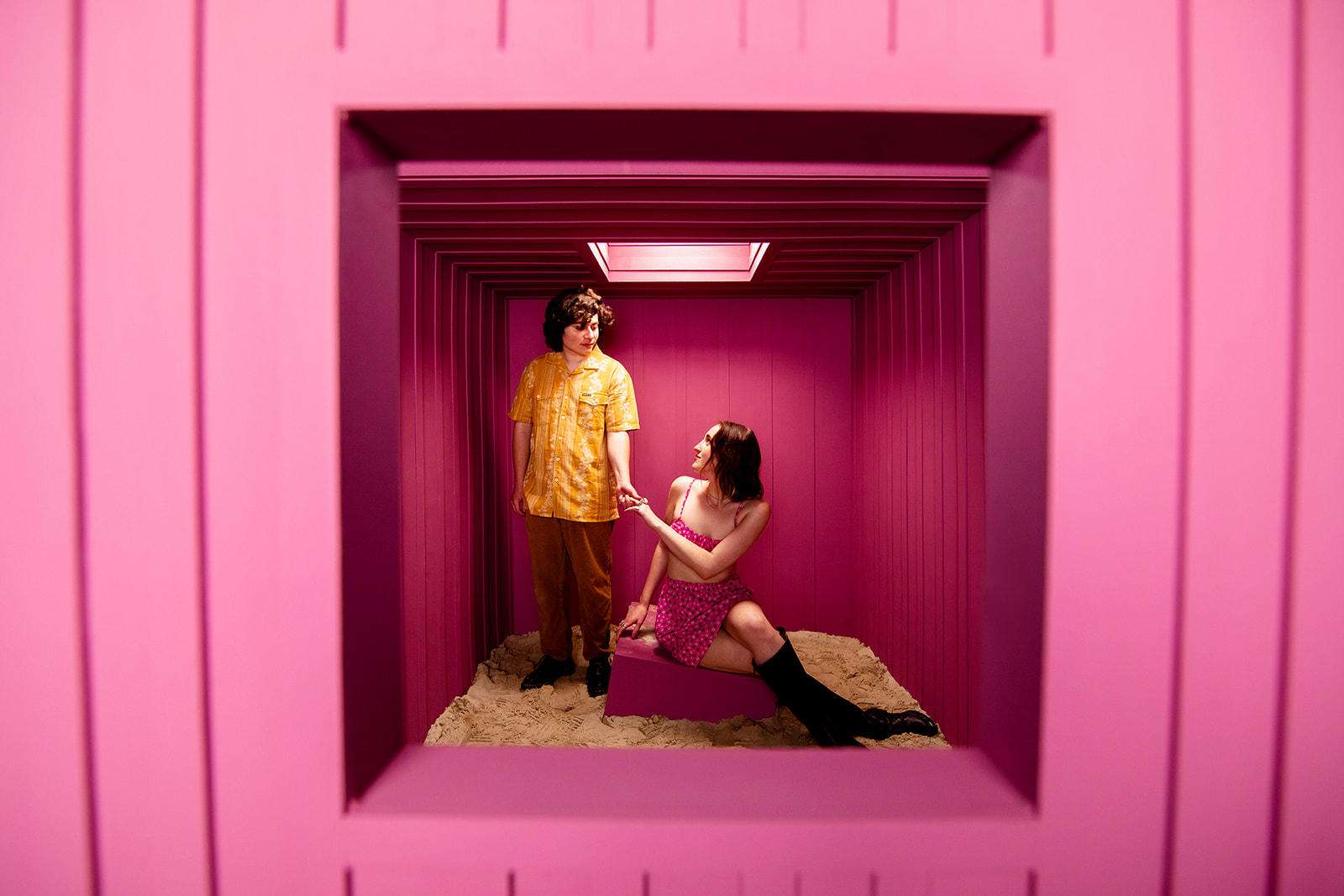 Fallen Pixel In Desert - Jada And David Parrish