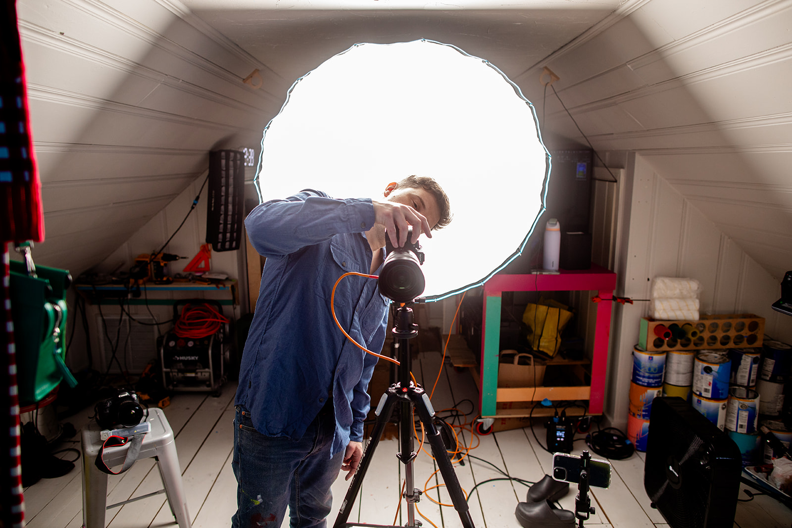 Attic Series Set 4 | Shooting Portraits with a 15mm Fisheye Lens - Jada And David Parrish